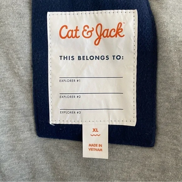 Boys' Solid Jacket With Hood - Cat & Jack™ Navy Blue Size XL - Picture 7 of 9